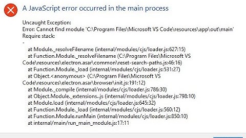 「メインプロセスでJavaScriptエラーが発生しました」Discordエラー