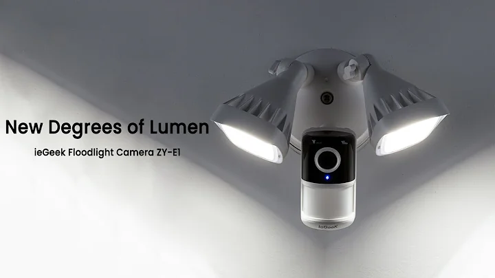 Introducing the ieGeek Floodlight Cam ZY-E1 | Deter Intruders with Brilliant Brightness! 💡🚷