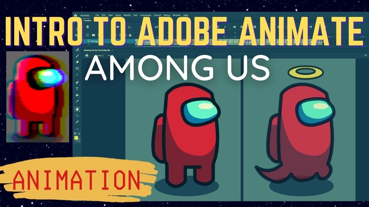 Download AMONG US | Adobe Animate 2021 Tutorial | Character Animation