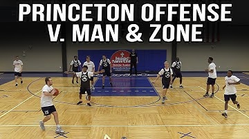 How To Use The Princeton Basketball Offense V Man & Zone | 2 Princeton Chin Series Plays