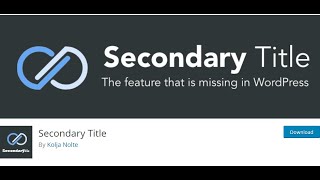 How to Adds a secondary title to wordpress posts | WordPress Tutorials