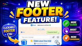 Adding your own Footer CTA in the webchat widget