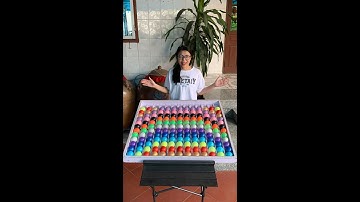 Puzzle sort ball colors game solve with a nice play and satisfying effect