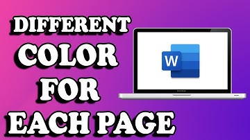 How To Different Color For Each Page In Microsoft Word | Change Word Page Colour