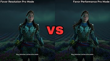 Horizon Forbidden West (PS5 Pro): Resolution vs. Performance