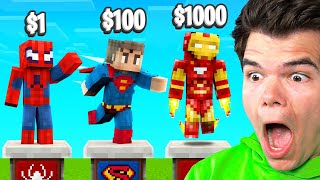 Buying SUPERHEROES In Minecraft...