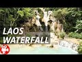 【4K】Kuang Si Waterfall in Luang Prabang Laos 2018