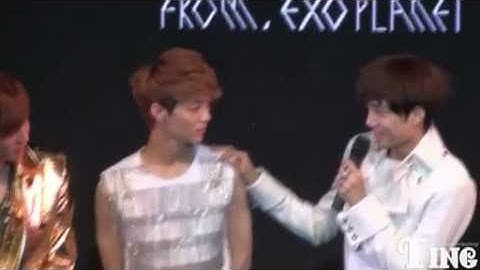 [FANCAM] 120401 - EXO Showcase Talk (Kai talks about Lu Han)