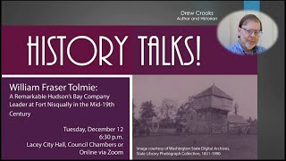 History Talks! William Fraser Tolmie