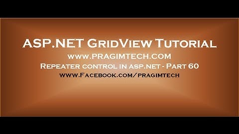 Repeater control in asp.net - Part 60