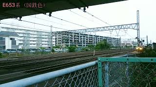 【臨時列車】東海道線を走っているE653系の走行