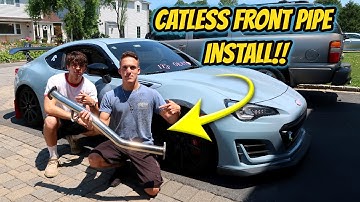 BRZ Catless Front Pipe Install
