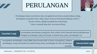 Dasar-Dasar Pemrograman Dalam Bahasa C++ (Percabangan, Perulangan, Array, Function)