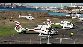 HELICOPTER ACTION AT CAPE TOWN WITH 'TRAVEL WITH JULIAN' THEY ARE SIGHT SEEING FLIGHTS ENJOY