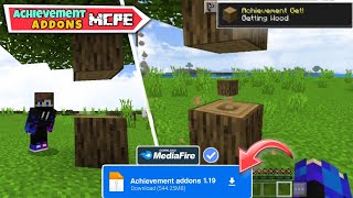 Advancements ADDONS In Minecraft Pe 1.19 || Achievement Mod In Mcpe 1.19