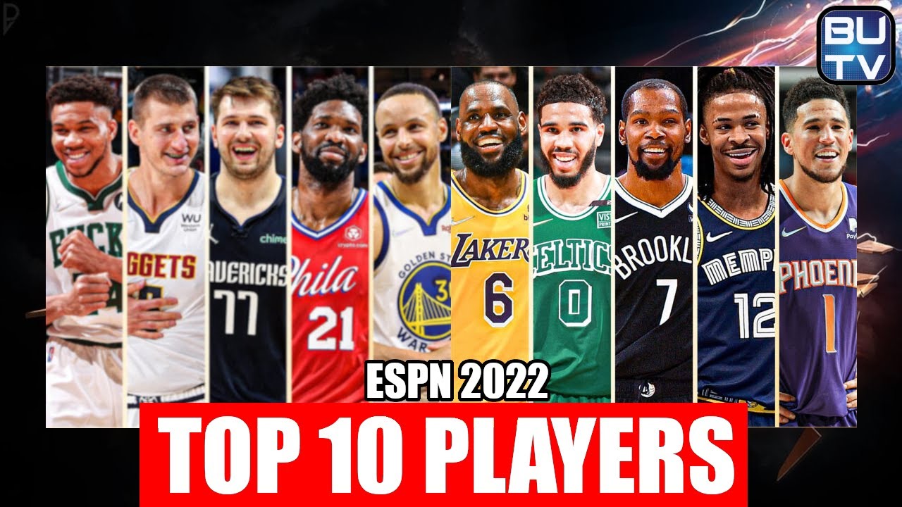 ESPN Top 10 Players of the 2022 NBA Season Rankings YouTube