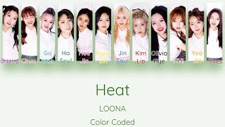 LOONA - Heat [Color Coded Han/ Rom/ Eng Lyrics]