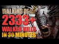 The walking dead 2333 walker killls in 30 minutes compilation season 17 all walker kills reupload