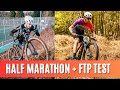 A brutal challenge half marathon  90 minutes full gas bike ride