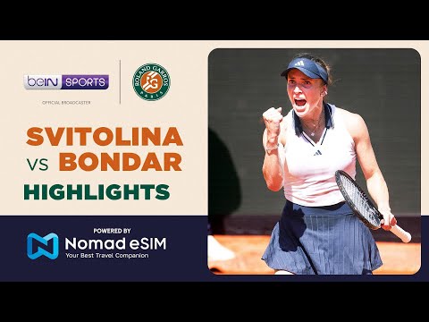 Elina Svitolina vs Anna Bondár | Roland-Garros 2026 | Match Highlights