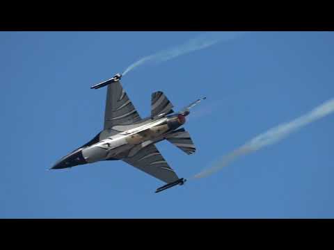 Athens Flying Week 2018 Belgian Air Force F-16 Dark Falcon