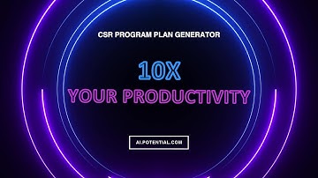 Driving Social Impact with AI: CSR Program Plan Generator Demo Video