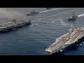 US carrier strike group, Japanese warship in joint drills