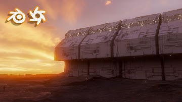 Blender Sci Fi Structure & Fog Octane