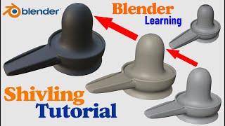 Blender Tutorial in Hindi - Shivling Modeling in Blender  - Learn blender software screenshot 1