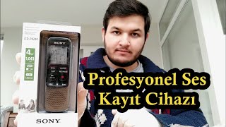 Uygun Fiyata Profesyonel Ses Kayıt Cihazı Kutu Açılımı Ses Testi Sonyicd-Px240 