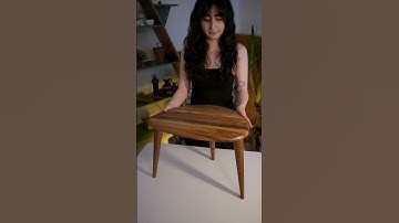 Ercol Style Solid Walnut Wood Set of Three Nesting Tables #shorts