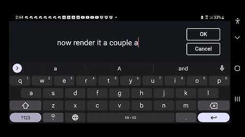 How to get purple and green render on KineMaster