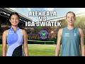 ALEX EALA vs IGA SWIATEK WIMBLEDON OPEN 2026 #AlexEala #tennis #wta