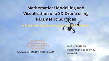 Mathematical Modeling and Visualization of a 3D Drone using Parametric Surfaces