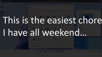 This is the easiest chore I have all weekend… (Windows 365 Cloud PC)