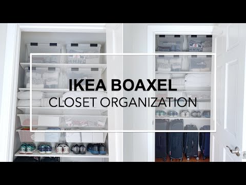 CLOSET MAKEOVER: Installing Ikea Boaxel System – luggage, running gear, linens & seasonal clothing