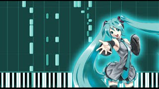 Rolling Girl  Vocaloid Hatsune Miku (Piano Tutorial / Synthesia)