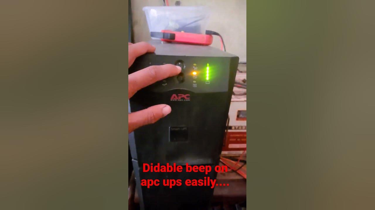 disable beep on APC ups easily YouTube