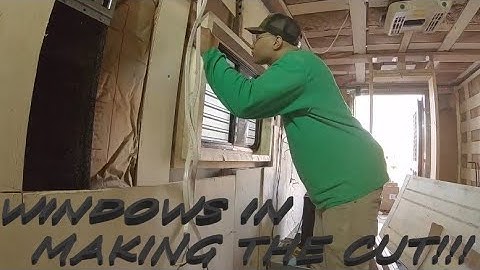 DIY Off Grid Van Build: Episode 4 - Part 3/3 The Installation of 2 Vintage Technologies Windows