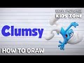SMURFS: THE LOST VILLAGE: How to Draw Clumsy | Sony Pictures Kids Zone #WithMe