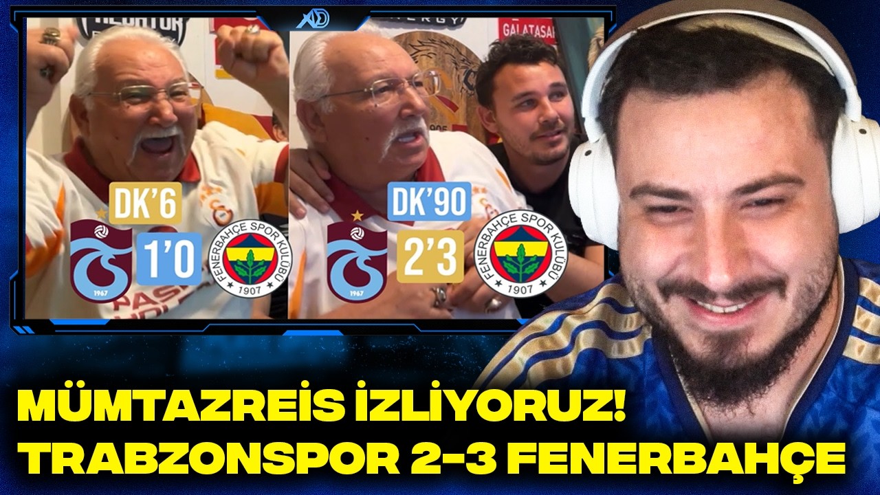 MÜMTAZREİS FENERBAHÇE MAÇI KAZANINCA HEVESİ KURSAĞINDA KALDI TRABZONSPOR 2-3 FENERBAHÇE İZLİYORUZ!
