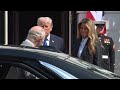 President Trump and the First Lady Participate in a Farewell with the King and Queen of the UK