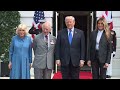 President Trump and the First Lady Participate in a Farewell with the King and Queen of the UK