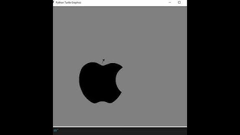 Create Apple Logo Using Python Programming Shorts #shorts