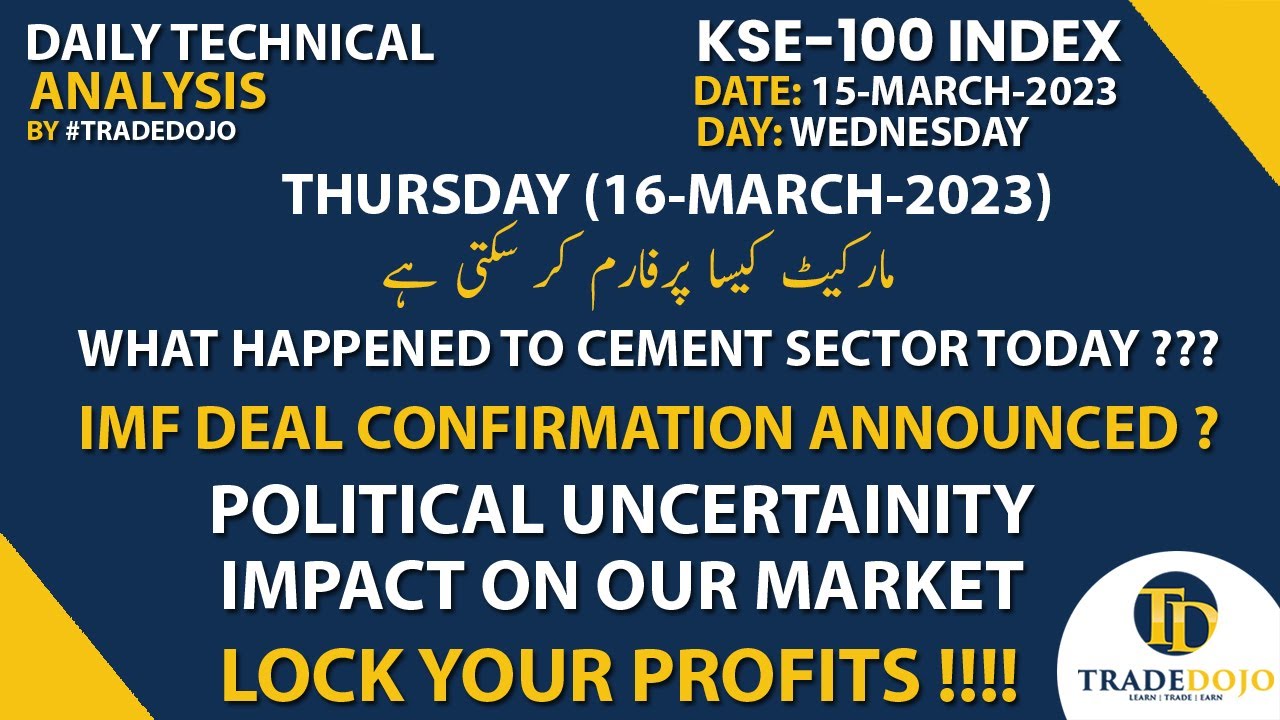 Psx Today 15032023 Daily KSE100 Index Technical Analysis Pakistan