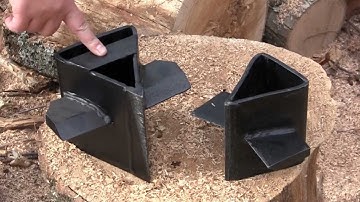 Double Your Productivity with the WoodEze 4-Way Log Splitter Wedge!
