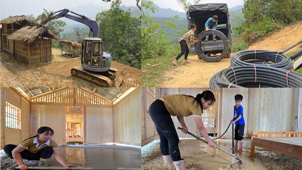 fast forward time: woman widens road to home and recovers from landslide disaster that buried house