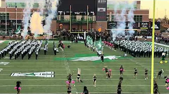 10-10-2025 The University of North Texas Green Brigade Marching Band part 2 of their pregame.