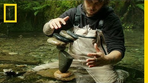 Watch This Guy Balance Rocks on Water in the Most Mesmerizing Way | Short Film Showcase