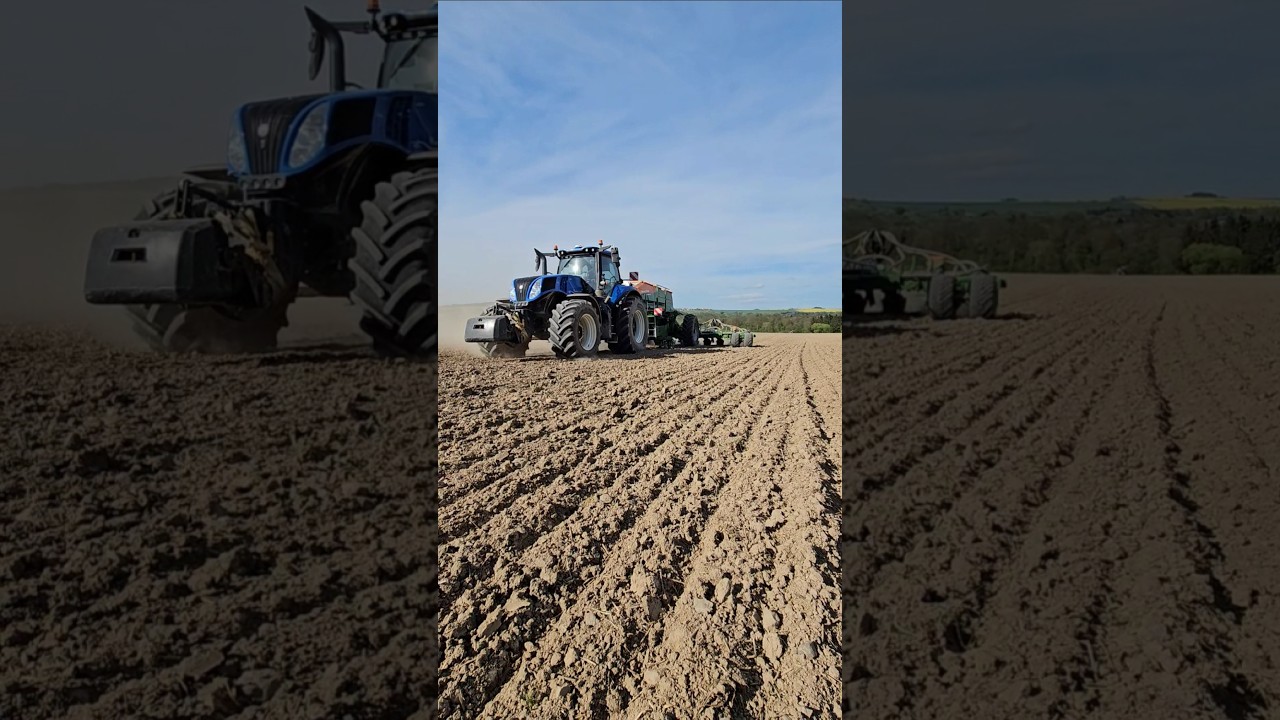 New Holland T8.410 Genesis AutoCommand + Amazone Precea 9000-TCC